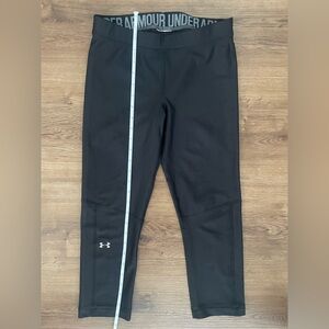 Women’s Under Armour Black Leggings Reflective Athletic Wear - Size XS